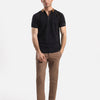 Quarter Zip-Up Polo Shirt