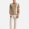 Quarter Zip-Up Polo Shirt