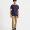 Zipper Textured Polo