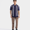 Johnny Collar Striped Polo