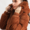 Suede Puffer Jacket