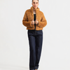 Mock Collar Fur Jacket