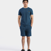 Men Co-Ord Set Ribbed Shirt
