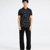 Black Pique Polo