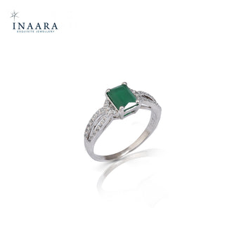 Green - Diamond Style Ring
