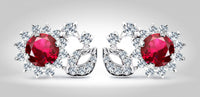 Red earrings