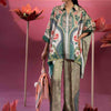 2 Piece - Embellished Silk Suit