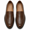 6006-Brown Soft Premium Formal Leather Loafers