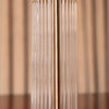 Brass & Glass Rod Hurricane Candle Holder