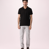 Johnny Collar Striped Polo