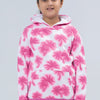 Girls Printed Hooded Top