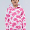 Girls Printed Hooded Top