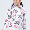 Minnie Printed Girls Hoodie