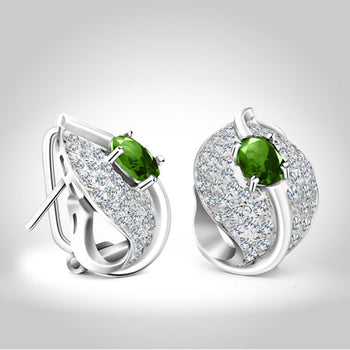 Cluster Leaf Pendant Set