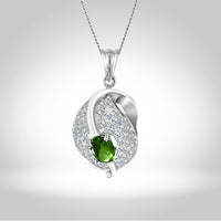 Cluster Leaf Pendant Set