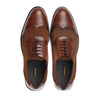 Brown Cow Leather Loafers Rubber Sole