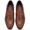 2008-Tan Croc S Buckle Loafer