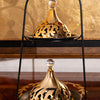 Royal 2-Tier Dry Fruit & Candy Serving Stand with Gold Domes
