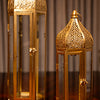 Moroccan Gold Candle Lanterns