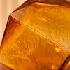 Amber Prism Glass Vase