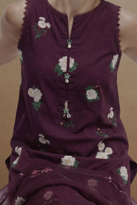 Prune - Printed Lawn Suit – view 5