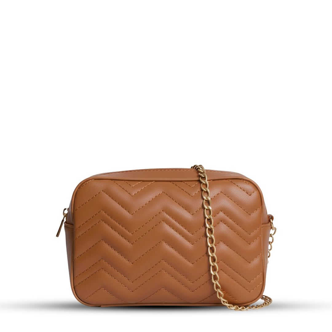 Aura Brown women's crossbody bag in brown by Bag X