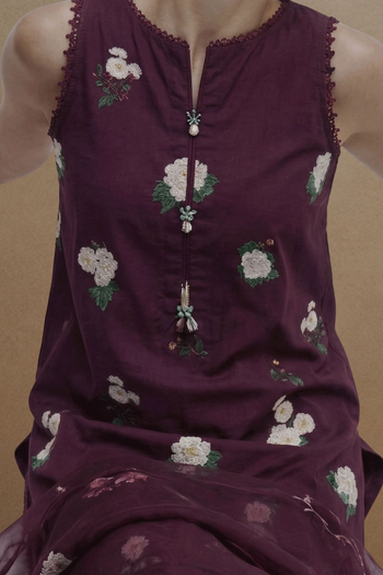 Prune - Printed Lawn Suit – view 5