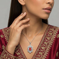 Garnet Queen Pendant