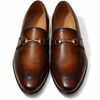 4011-Patina Cow Leather Formal Horse Bit Style