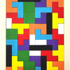 Wood Intelligence Puzzle Bricks / Colourful Wooden Bricks Puzzle For Kids / Colour Puzzle World Wooden Pattern Blocks 60 Pieces Montessori Tangram Puzzle Toy [Wi-926]