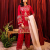 3 Piece - Embroidered Cotail Suit