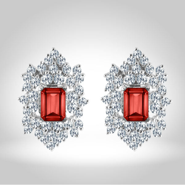 Garnet Queen Earrings