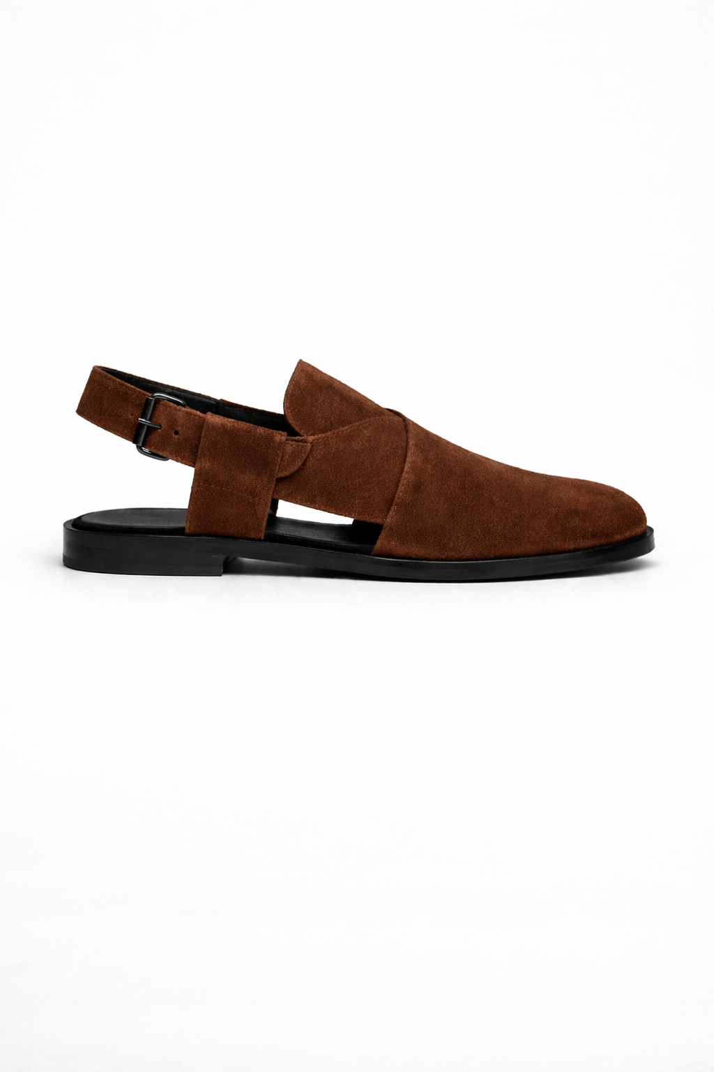CL-04 Brown Suede Peshawari Chappal - DeVogue