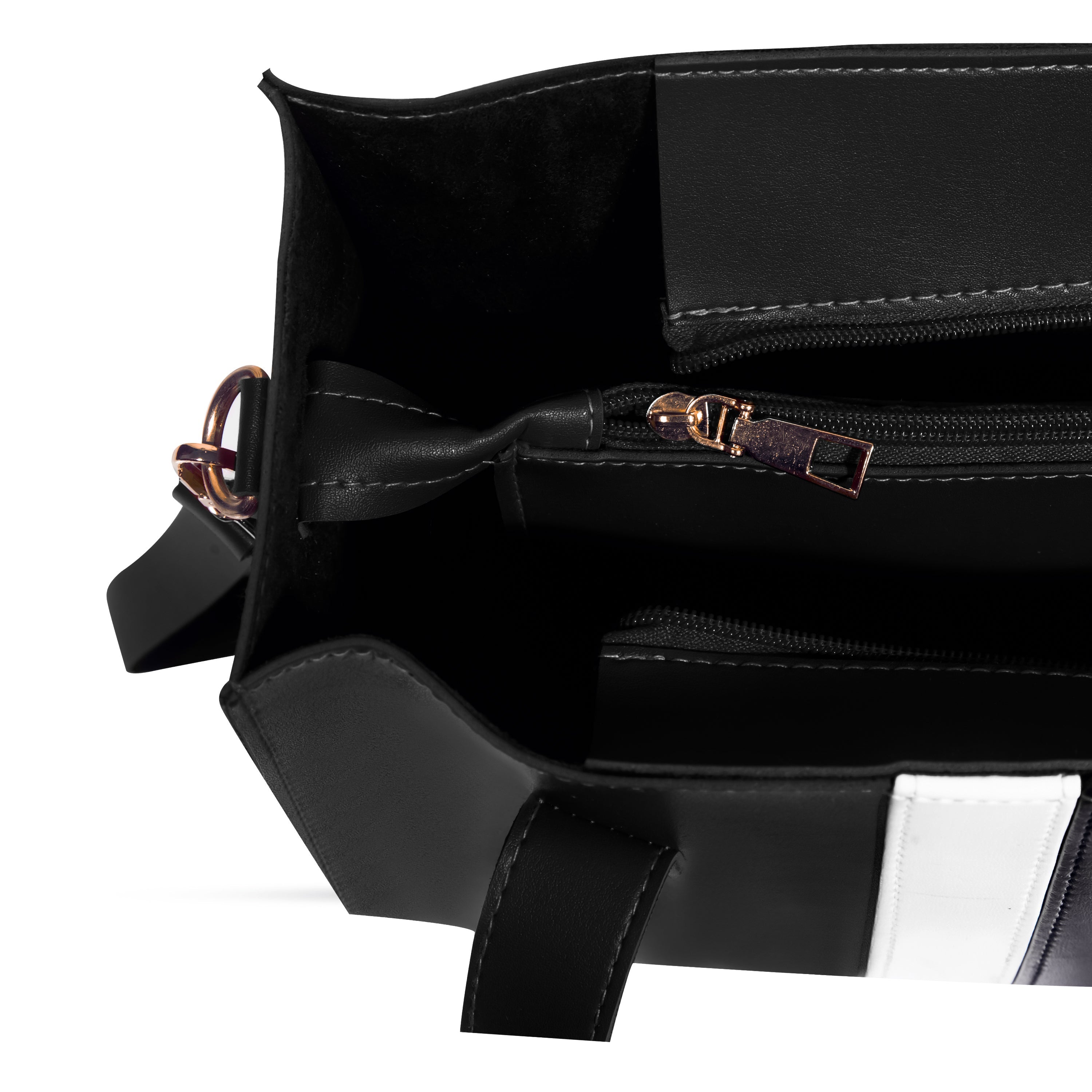 Baku 3 Pcs Black women's wallet & clutch in black by Bag X