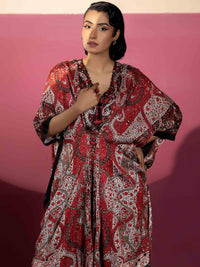 EMBELLISHED SILK KAAFTAN - Rabazka