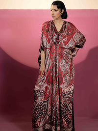 EMBELLISHED SILK KAAFTAN - Rabazka