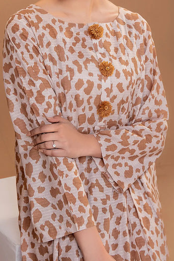 Safwa | Cocoa Charm – Printed Lawn 2PC Ready to Wear (P000424) - Mmall