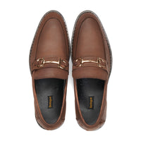 ST-05-Oily Cow Leather Horse bit Formal Loafer Style In Rubber sole - DeVogue