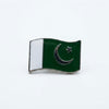 Wavy Flag Pin Silver
