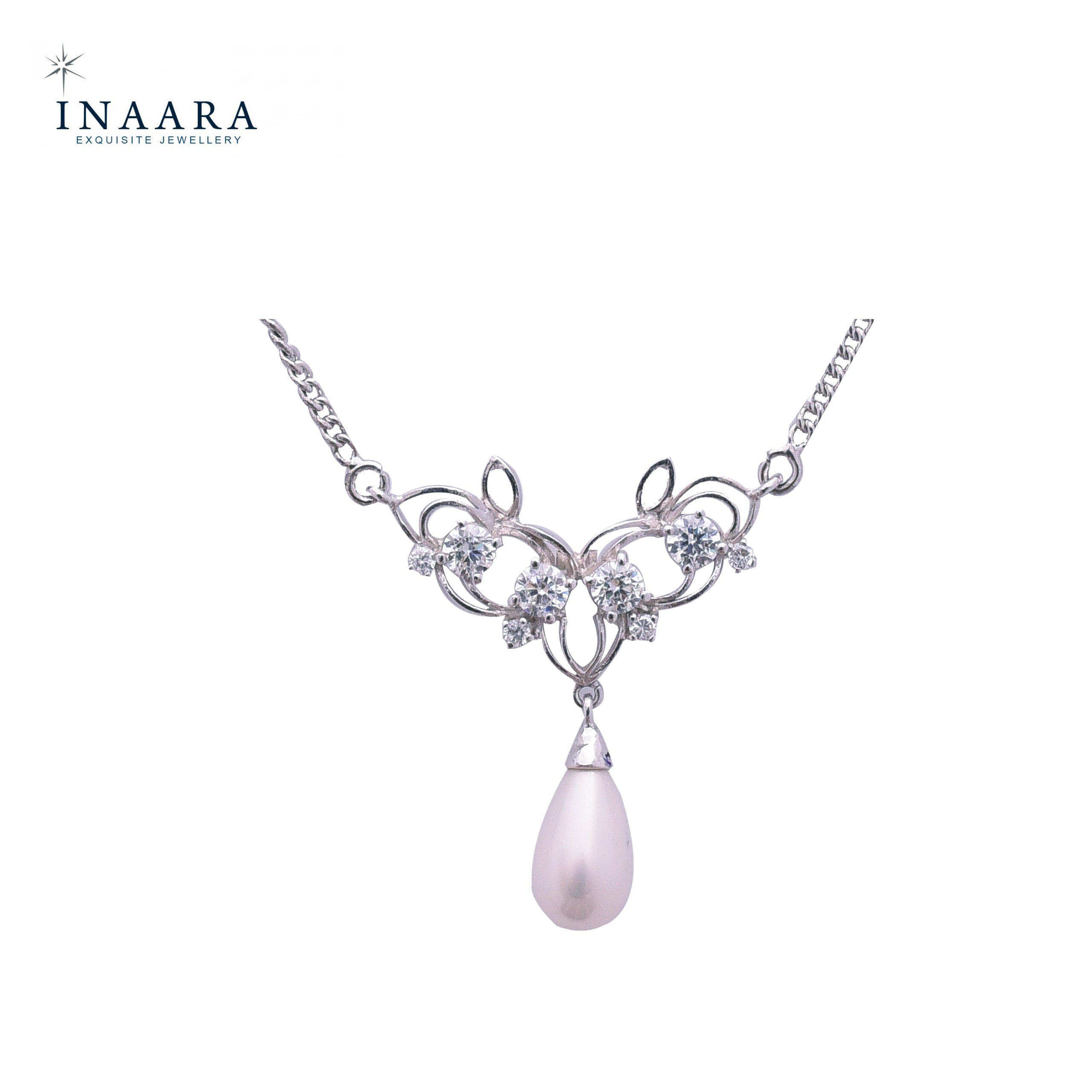 White Pearl Necklace Set