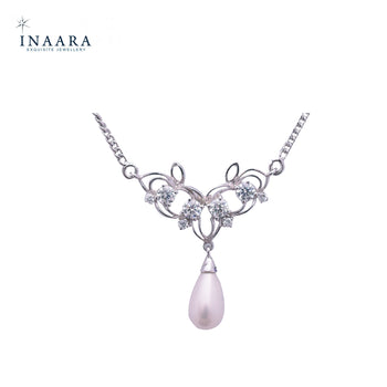 White Pearl Necklace Set