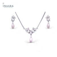 White Pearl Necklace Set