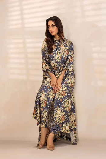 Safwa | Smoky Grace – 2PC Printed Viscose Pret (P000650) - Mmall