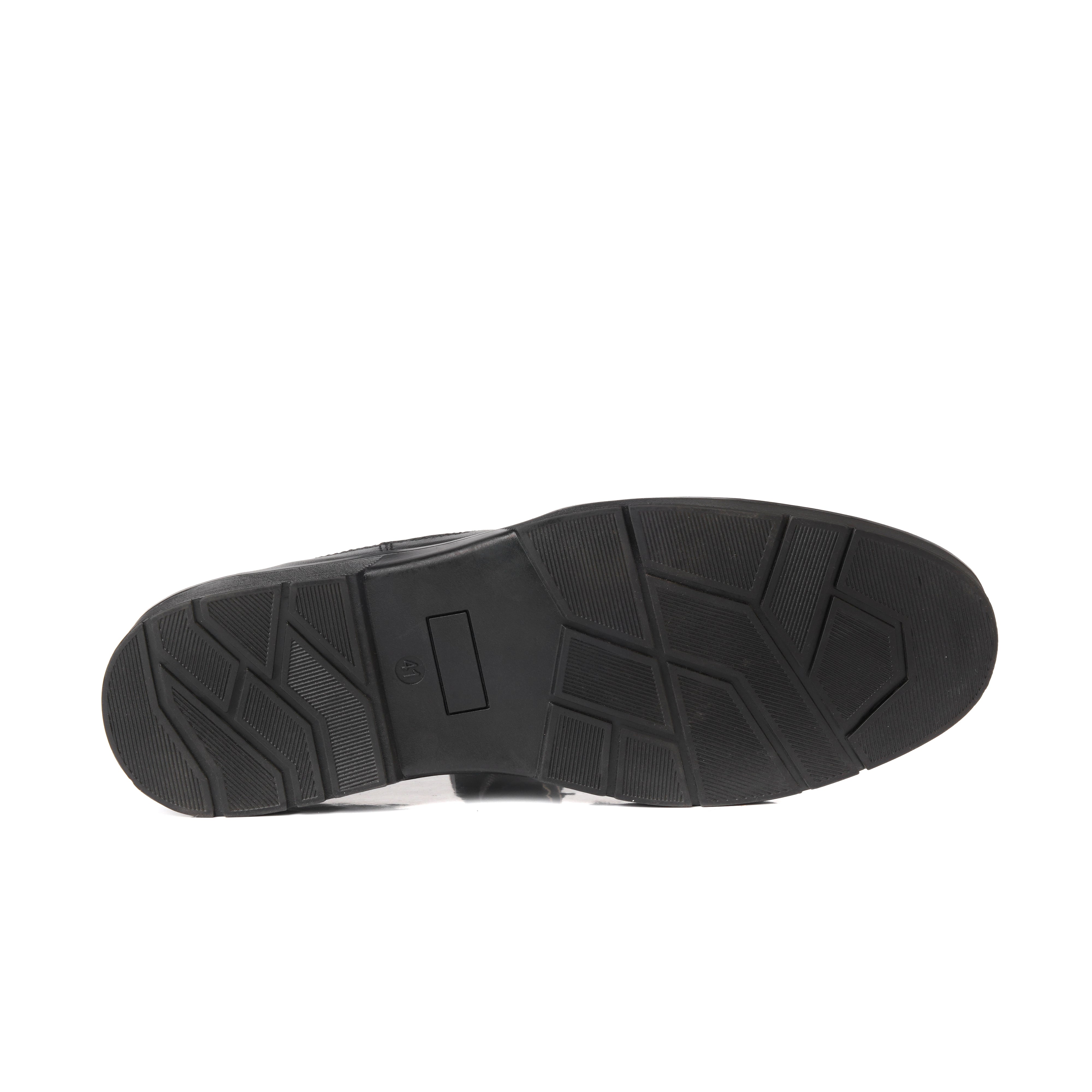 8017-Black Chelsea Boots - DeVogue