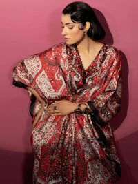 EMBELLISHED SILK KAAFTAN - Rabazka
