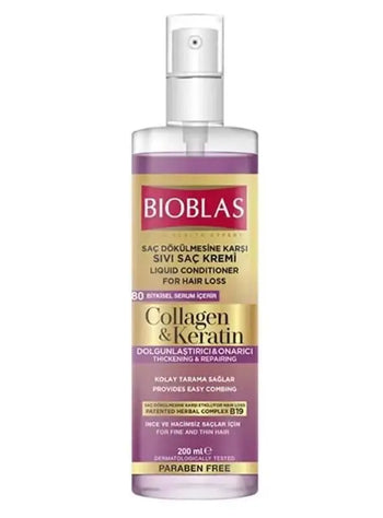 Bioblas Collagen & Keratin Liquid Conditioner 200Ml - Mmall