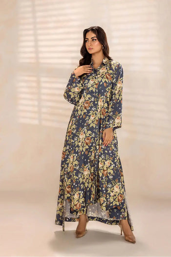 Safwa | Smoky Grace – 2PC Printed Viscose Pret (P000650) - Mmall
