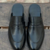 Black Mule Style Pure Cow Leather Shoe