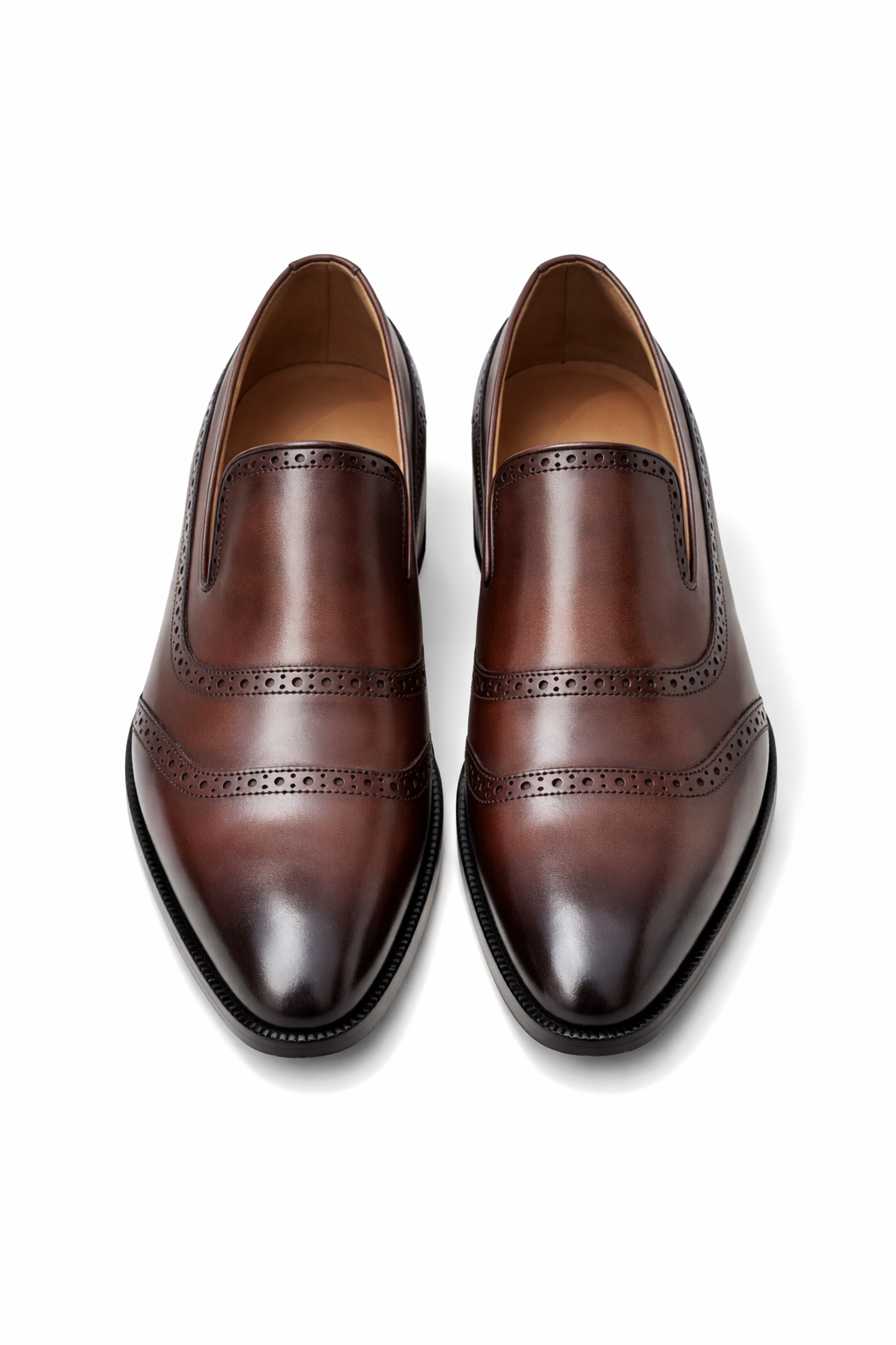 2016-Brown Cow Leather Chain Formal Style - DeVogue