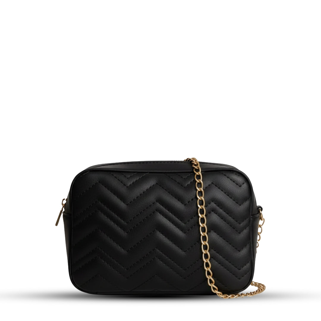 Aura Black women's crossbody bag in black by Bag X